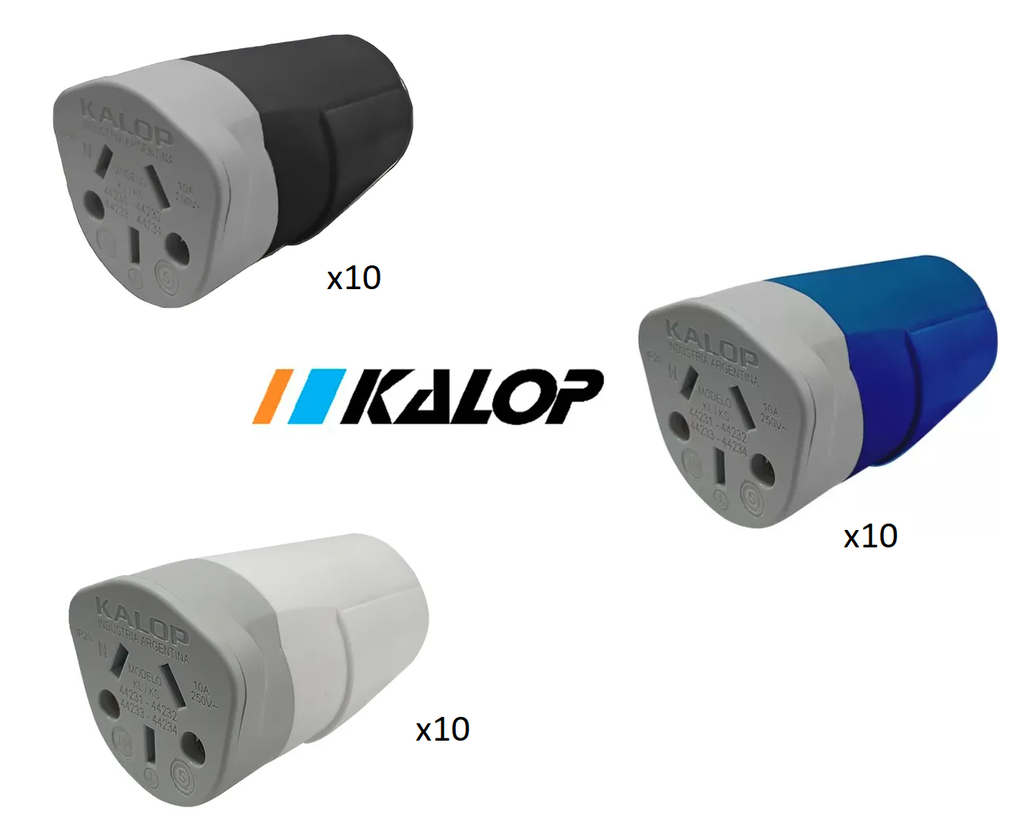 Kit fichas hembra heavy duty x30 + caramelera de regalo - KALOP