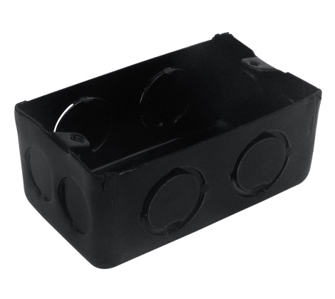 [AGHCLPRN02] Caja de embutir Rectangular Metalica Semipesada. AG Metalurgica