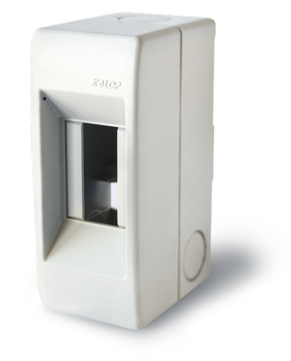 [KL02472] Tablero de aplicar pvc 2 módulos sin tapa gris IP20 - Kalop