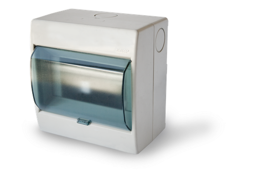 [KL02476T] Tablero de aplicar pvc 6 módulos con tapa gris IP20 - Kalop