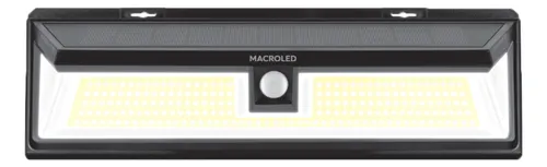 [ASPSM-10W-IP65-WW] Aplique solar de Pared 10W Cálido Sensor Mov. Macroled