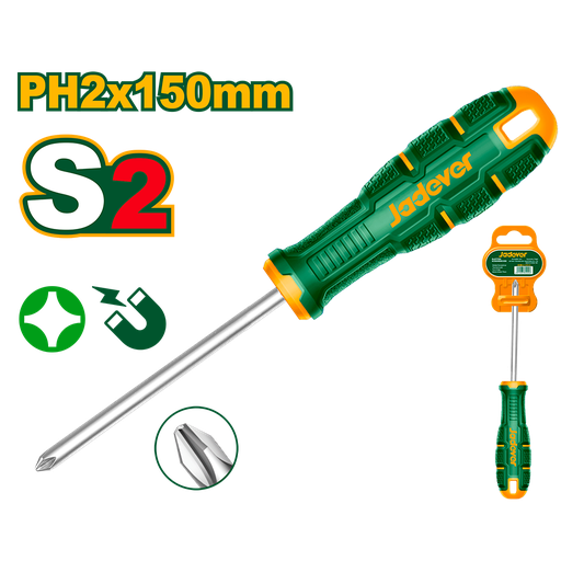 [JDSDB226] Destornillador S2 PH2 150mm Jadever