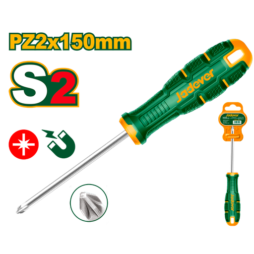 [JDSDC226] Destornillador S2 PZ2 150mm Jadever