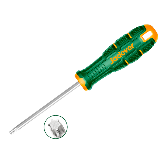 [JDSDD214] DESTORNILLADOR TORX T10 - PUNTA MAGNÉTICA - 5MM X 100MM - VÁSTAGO HEXAGONAL: 5MM - MANGO ERGONÓMICO