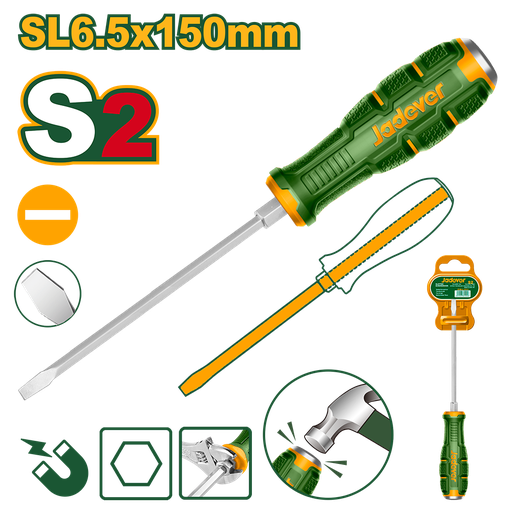 [JDQJ1266] Destornillador impacto S2 SL6.5 150mm Jadever