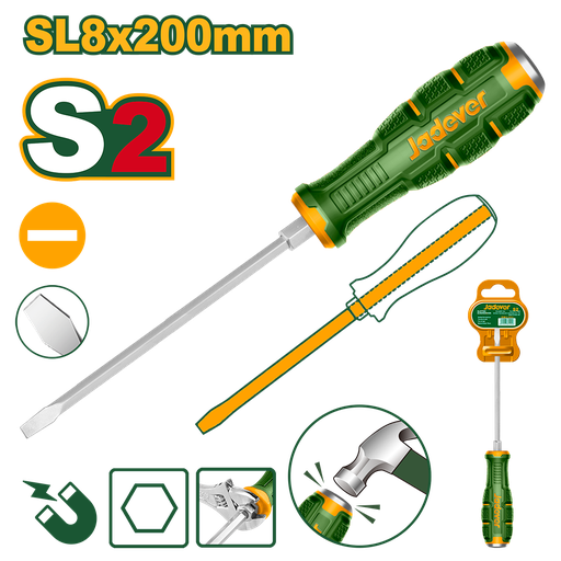 [JDQJ1288] Destornillador impacto S2 SL8 150mm Jadever