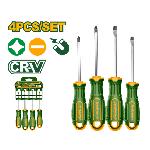 [JDSS1204] Set Destornillador x4 CRV PH+SL Jadever