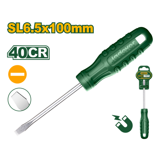 [JDSD3964] Destornillador 40CR SL6.5 Plano 100 Jadever