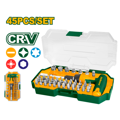 [JDSS8B45] Set destornillador múltiple cricket 45 en 1 CRV Jadever