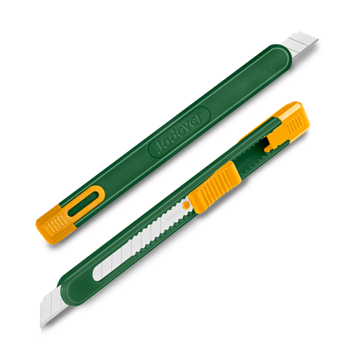 [JDSK2909] Cutter hoja desmontable hoja 9mm x longitud pulsador plano Jadever
