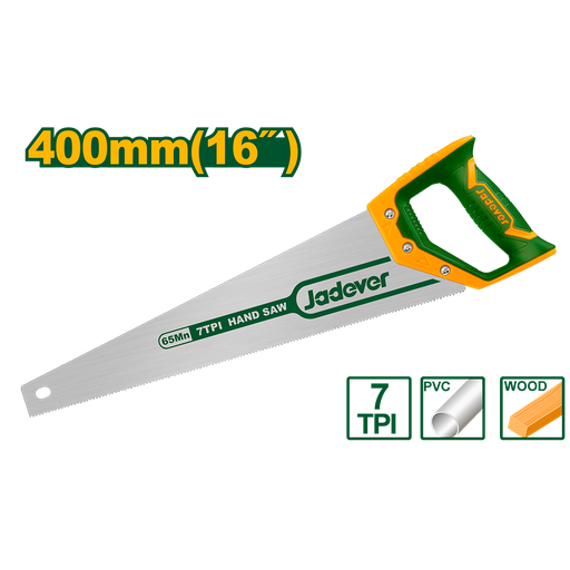 [JDHW1116] Serrucho 16" mango bicolor Jadever
