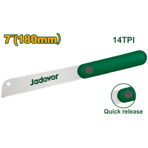 [JDHW9G07] Serrucho de mano 7'' mango unicolor Jadever