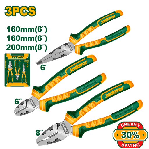 [JDPS0613] Set Pinzas y Alicates x3 Jadever