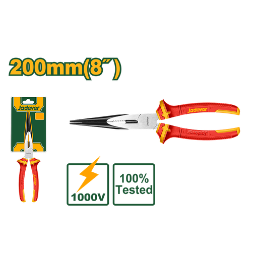 [JDPL2938] Pinza Punta Aislada 8'' Jadever