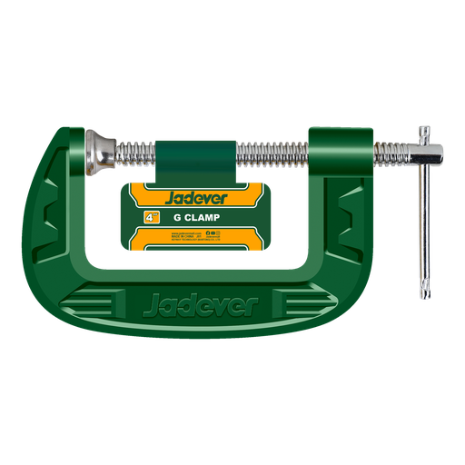 [JDCP1104] Prensa g 100mm (4'') cuerpo hierro fundido tornillo galvanizado Jadever