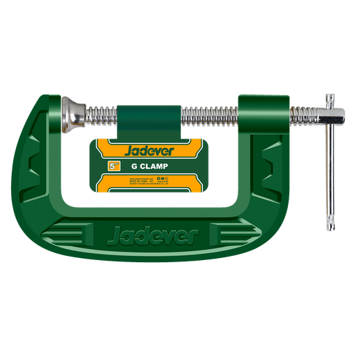 [JDCP1105] Prensa g 125mm (5'') cuerpo hierro fundido tornillo galvanizado Jadever