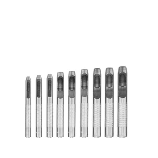 [JDCC7509] Kit punzones huecos cuero 9 piezas 2.5 3 4 5 6 7 8 9 10 mm Jadever