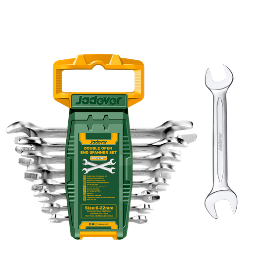 [JDDS2208] KIT DE LLAVES DOBLES DE 8 PIEZAS - ACERO CR-V - TAMAÑO: 6/7MM, 8/9MM, 10/11MM,  12/13MM, 14/15MM, 16/17MM, 18/19MM, 20/22MM
