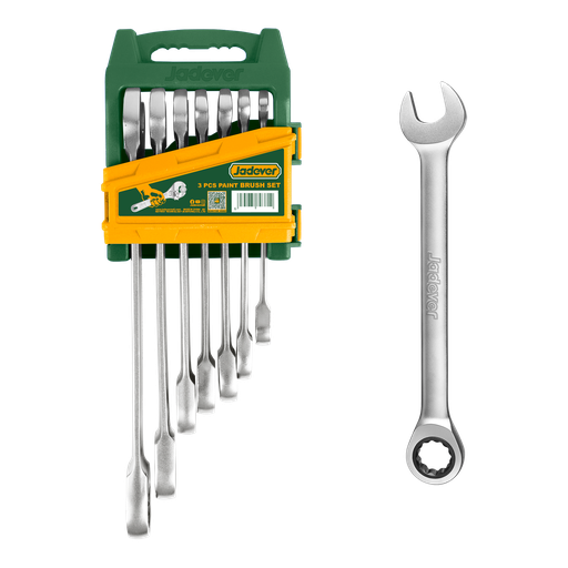 [JDSP4207] KIT DE LLAVES CRICKET COMBINADAS DE 7 PIEZAS - TAMAÑO: 8MM, 10MM, 12MM, 13MM, 14MM, 17MM, 19MM