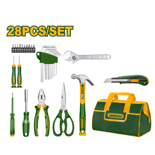 [JDHS1M28] Set Herramientas x 28 unidades con bolso Jadever