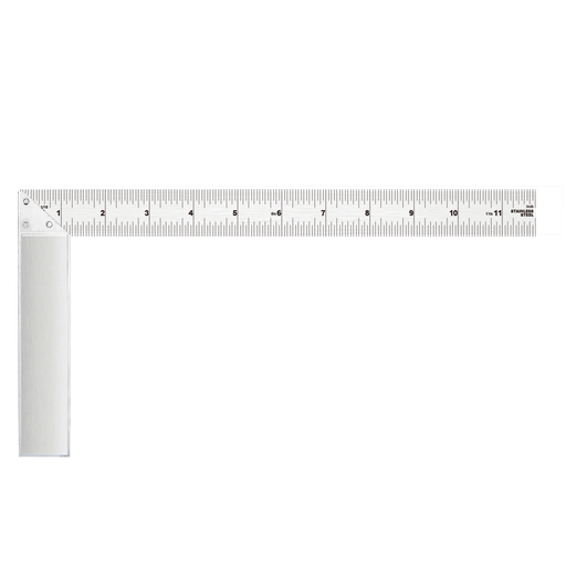 [JDSR2930] Escuadra acero inoxidable 12\" mango aleación aluminio 27mm Jadever