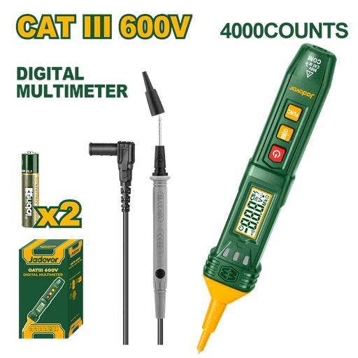 [JDDM3501] Multimetro Digital Lápiz CATIII 600V 4000 Jadever