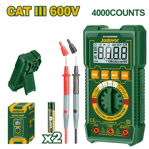 [JDDM2501] Multímetro Digital CATIII 4000 cuentas Jadever