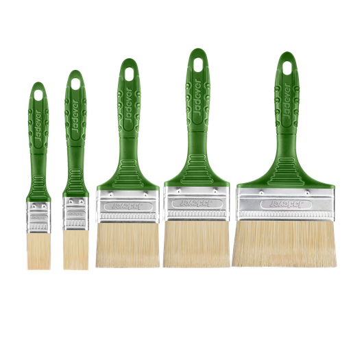 [JDPB4952] Kit pinceles 5 unidades 1'' 1.5'' 2'' 2.5'' 3'' filamentos pet Jadever