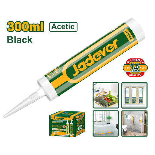 [JDGQ2T33] Silicona acética negra Jadever