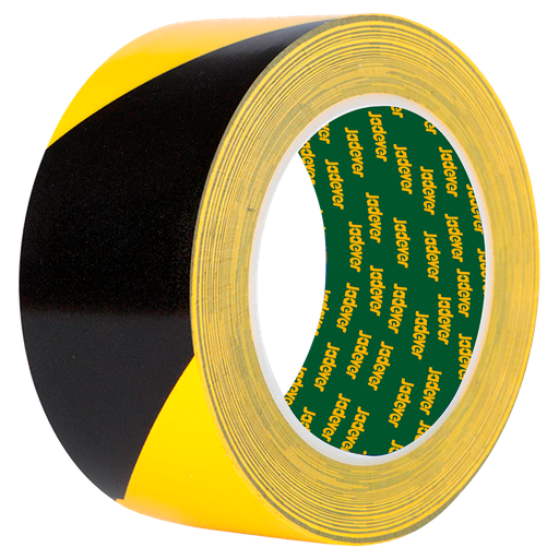 [JDPN4H45] Cinta advertencia seguridad color amarillo negro longitud 30m ancho espesor Jadever