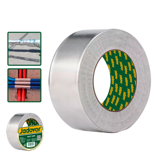 [JDVF6H30] Cinta papel aluminio longitud 30m ancho espesor resistente a altas bajas temperaturas apta unir materiales aislantes Jadever