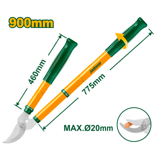 [JDPR1E79] Tijera de poda telescópica 90cm (extensible) Jadever