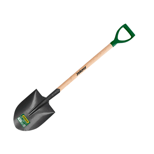 [JDSE1327] Pala punta huevo cabeza acero al carbono mango d longitud 1000mm ancho cabeza longitud cabeza Jadever
