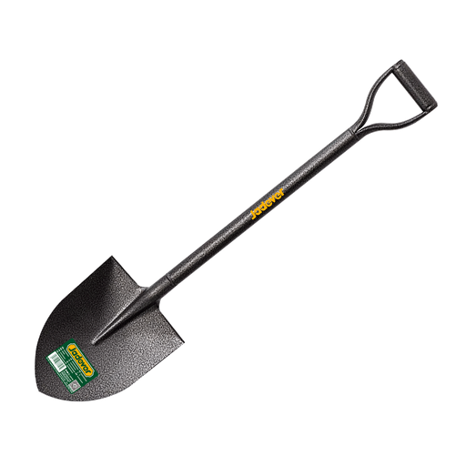 [JDSE3324] Pala punta redonda cuerpo metálica cabeza acero al carbono mango d longitud 1000mm ancho cabeza longitud cabeza Jadever