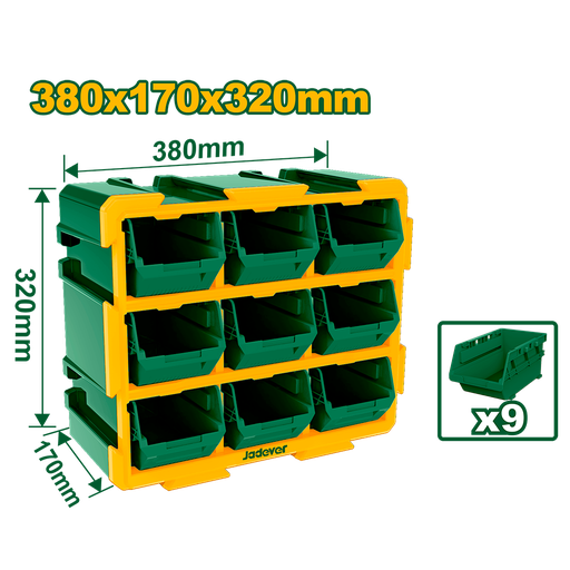 [JDTB8330] Rack 9 gavetas 380x170x320mm Jadever