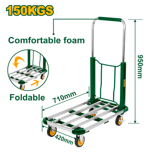 [JDWB9A15] Zorra 4 ruedas plegable 150kg Jadever