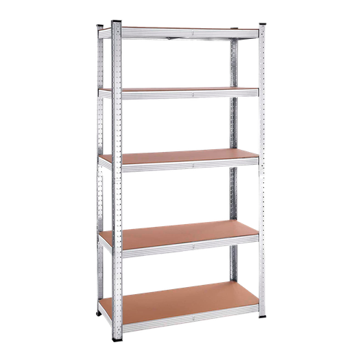 [JDTS1A73] Estantes almacenamiento ajustables 5 niveles 700 x 300 x 1500mm capacidad cada estante material madera acero galvanizado Jadever