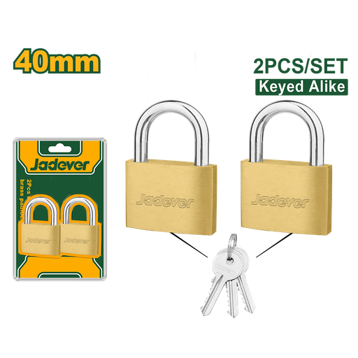 [JDPDT442] Par de candados de latón 40mm Jadever