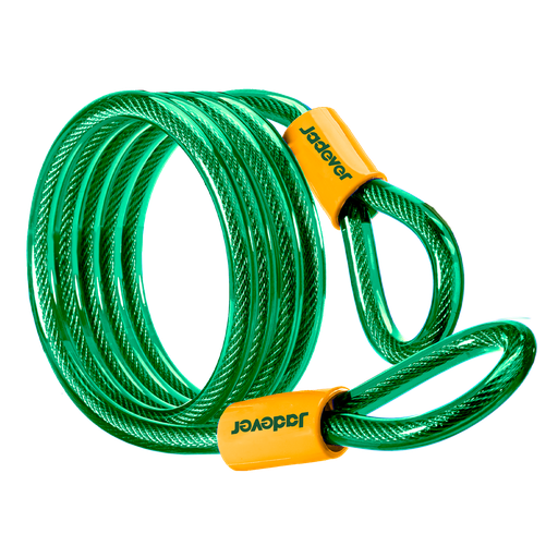 [JDBK3110] Eslinga bicicleta doble bucle longitud 1500mm diámetro cable alambre alta calidad recubierto pvc portacandados cuadro bicicleta Jadever