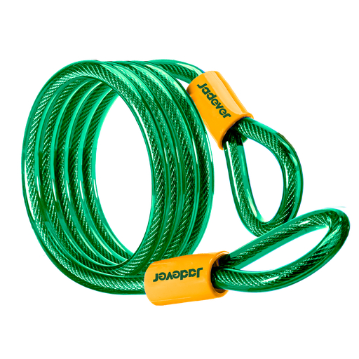 [JDBK3112] Eslinga bicicleta doble bucle longitud 1800mm diámetro cable alambre alta calidad recubierto pvc portacandados cuadro bicicleta Jadever