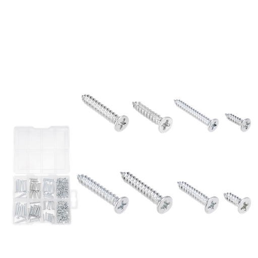 [JDXSCB01] Surtido tornillos parker 200 piezas acero al c + superficie galvanizada tornillos phillips cabeza fresada Jadever