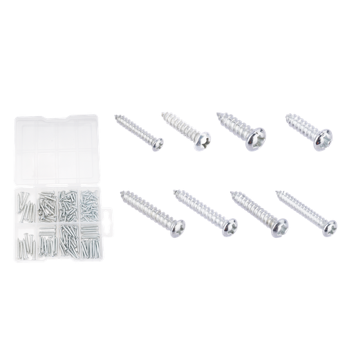 [JDXSAB01] Surtido tornillos parker 200 piezas acero al c + superficie galvanizada tornillos phillips cabeza fijadora Jadever