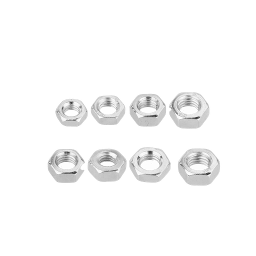 [JDMV1B01] Juego tuercas hexagonales 225 piezas tuerca hexagonal acero al c superficie galvanizada Jadever