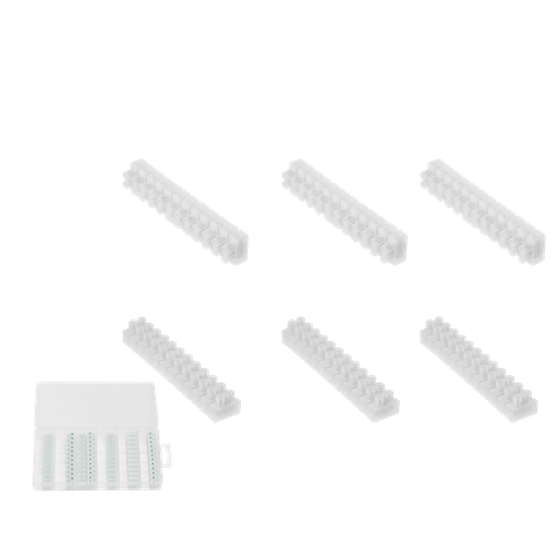 [JDYK1B01] Juego borneras 7 piezas pp + aleación zinc 15 25 mm² c/u 12 aberturas Jadever