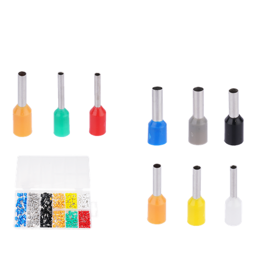 [JDTT2B01] Kit punteras tubulares 575 piezas pp + latón e6012 (azul) e4009 (gris) e2508 (negro) e1508 (naranja) e1008 (amarillo) e7508 (blanco) e0508 ??(verde) e0508 ??(rojo) Jadever