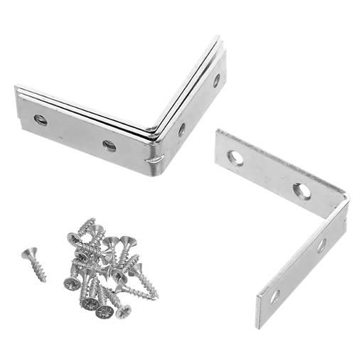 [JDCY2K50] Esquineros 4 piezas 50 x 50 x 19mm incluye 16 piezas sujetadores Jadever