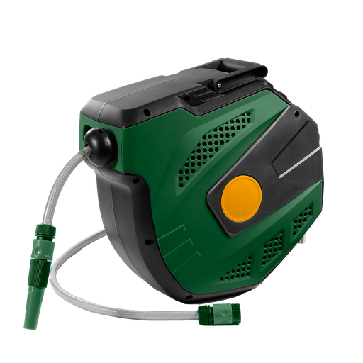 [JDVZ1515] Enrollador manguera retracción lenta parada automática longitud manguera 15+15m manguera 1/2'' presión trabajo 150 psi Jadever