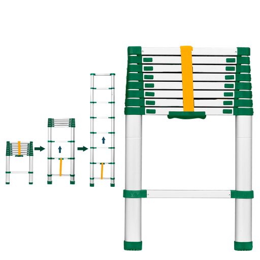 [JDLD5H08] Escalera telescópica 8 escalones Jadever