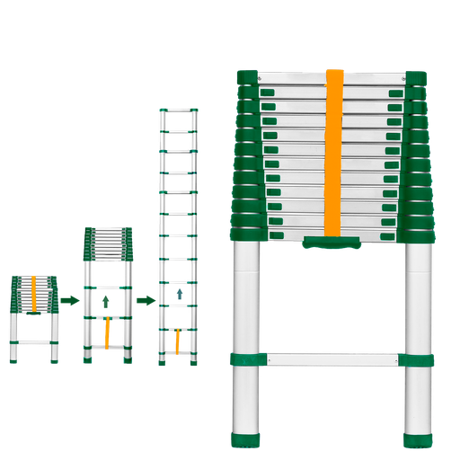 [JDLD5H12] Escalera telescópica 12 escalones Jadever