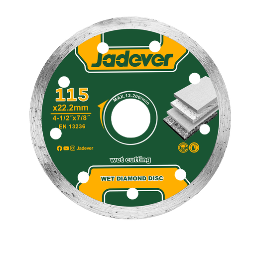 [JDDC2K02] Disco diamante húmedo 115mm (4-1/2'') ancho Jadever